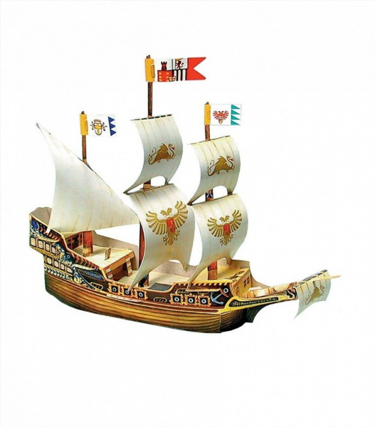 Сборная модель Корабль Галеон Золотой Дракон